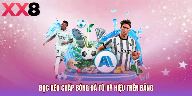 Đọc Kèo chấp bóng đá từ ký hiệu trên bảng