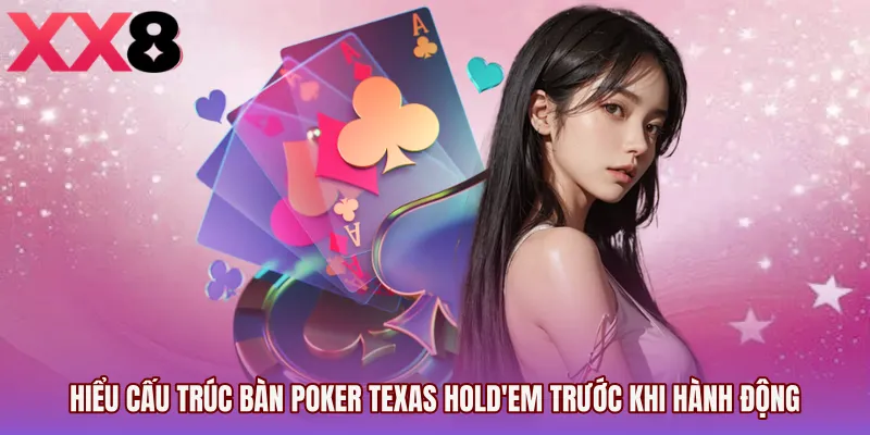 Hiểu cấu trúc bàn Poker Texas Hold'em trước khi hành động