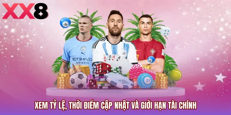 Xem tỷ lệ, thời điểm cập nhật và giới hạn tài chính